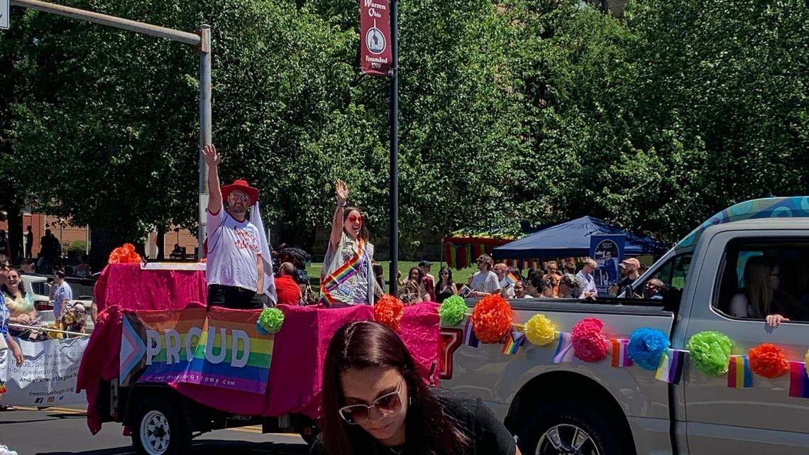 Local organizations, businesses and allies strode down Mahoning Avenue at Courthouse Square today during the fifth annual Full Spectrum Pride in the Valley parade in Warren. The festival is happening today from noon until 10 p.m.