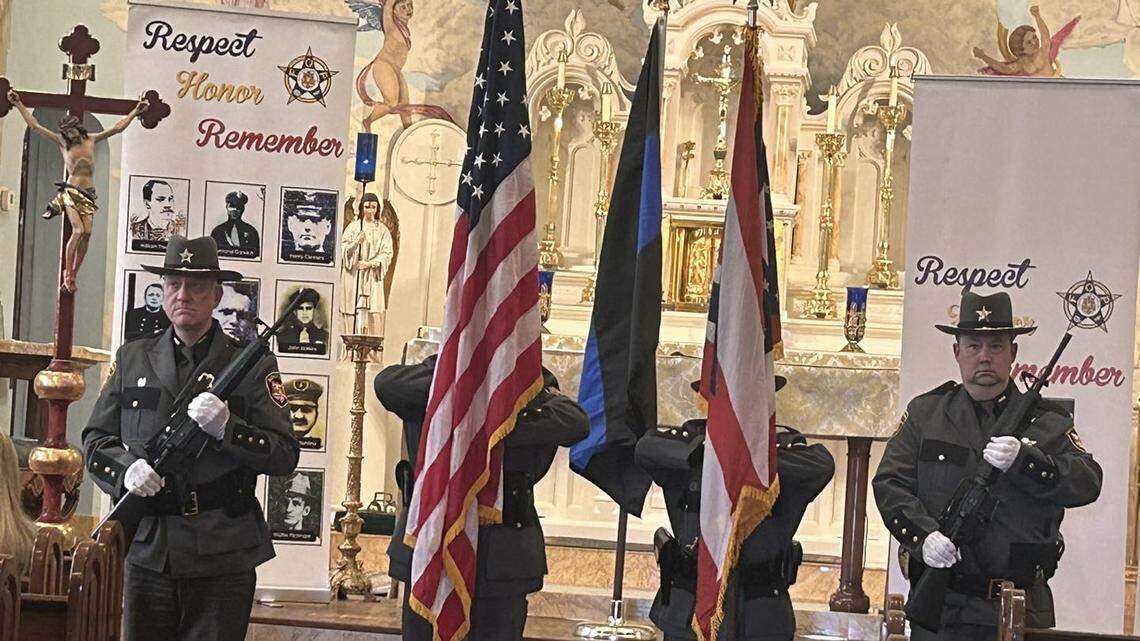The Fallen Officers Memorial ceremony started at 10 a.m. last Saturday at Our Lady of Mt. Carmel Church in Youngstown. 