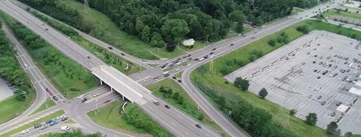 FILE Ohio 46 at Ohio 82 interchange.