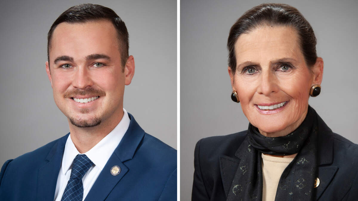 State Reps. Mike Loychik of Bazetta, R-63rd, and Jean Schmidt of Loveland, R-65th.