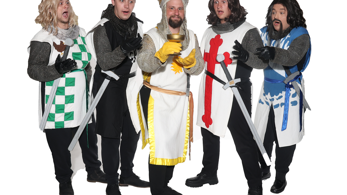 Performers in the Monty Python’s Spamalot production