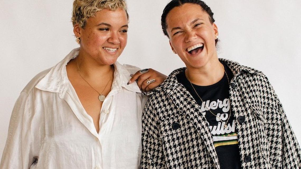 Two sisters, Glenniece and Sheri Bodo, are collaborating to host a clothing swap on Saturday at Common Goods Studio in Youngstown. (Photo provided)