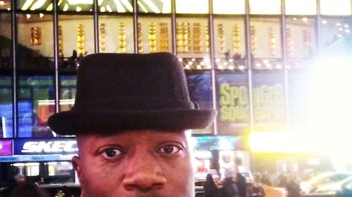 Youngstown's Levensky Smith, seen here in front of a marquee touting "The Lion King." (Photo provided)