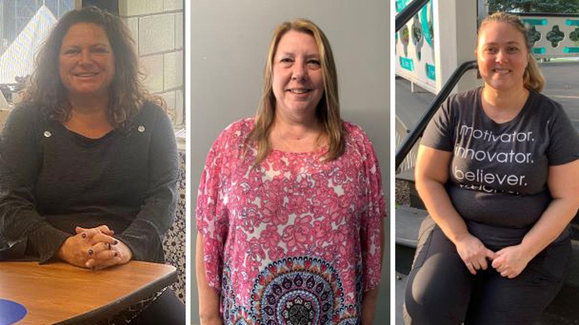 From left, intervention specialists Jennifer Galanis, Stacy Barthlemess and Jodi Kelly are the first-, second- and third-place winners, respectively, of Autism Teacher Mini Grants, awarded by the Autism Society of Mahoning Valley. (Contributed photos)