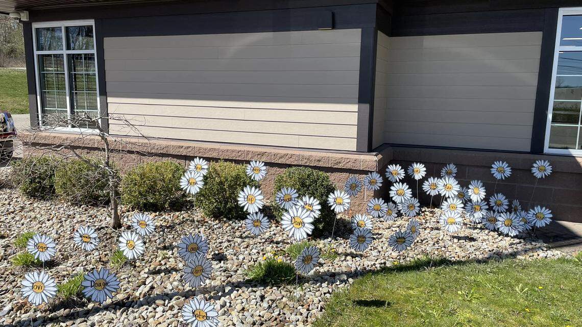Friends of Fido hosts several fundraisers throughout the year, like the Daisies for Dogs, where donors get to “plant” a daisy sign with their name on it to decorate the lawn at the Mahoning County Dog Warden.