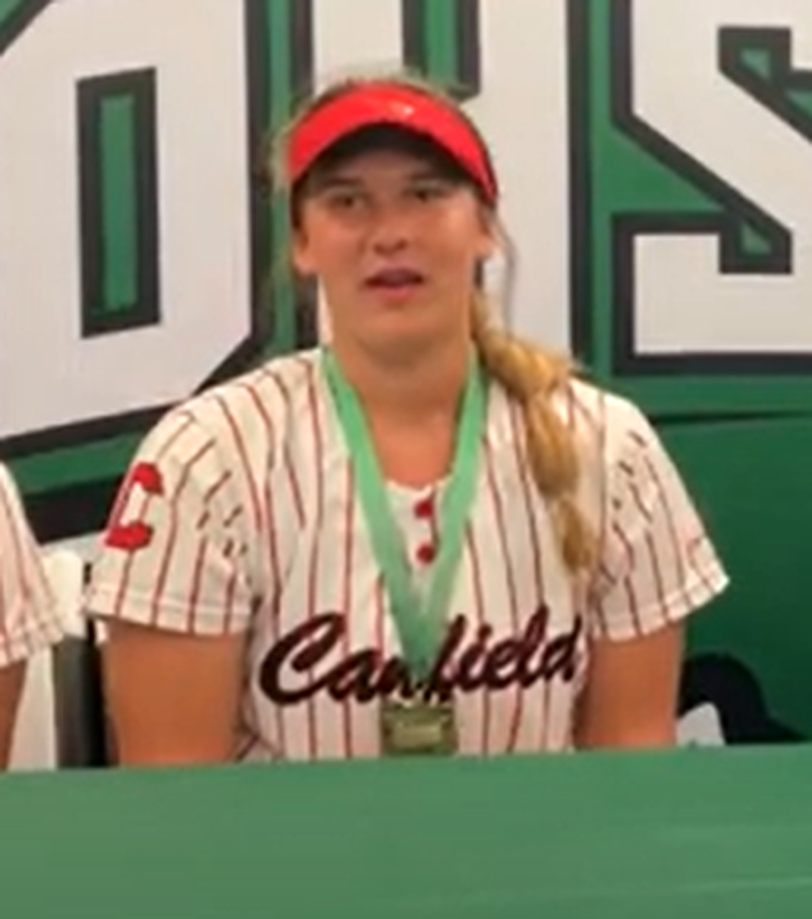 Canfield sophomore Caylee Ortiz talks about her three-run double in the state championship game.