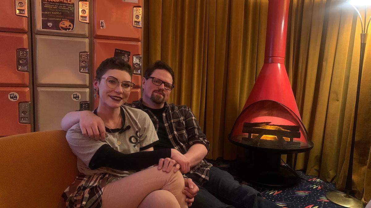 Breast cancer survivor and artist Kat Jackson set up Bowling for Boobs with help from family, friends and her boyfriend, Joe Zaitzew. 