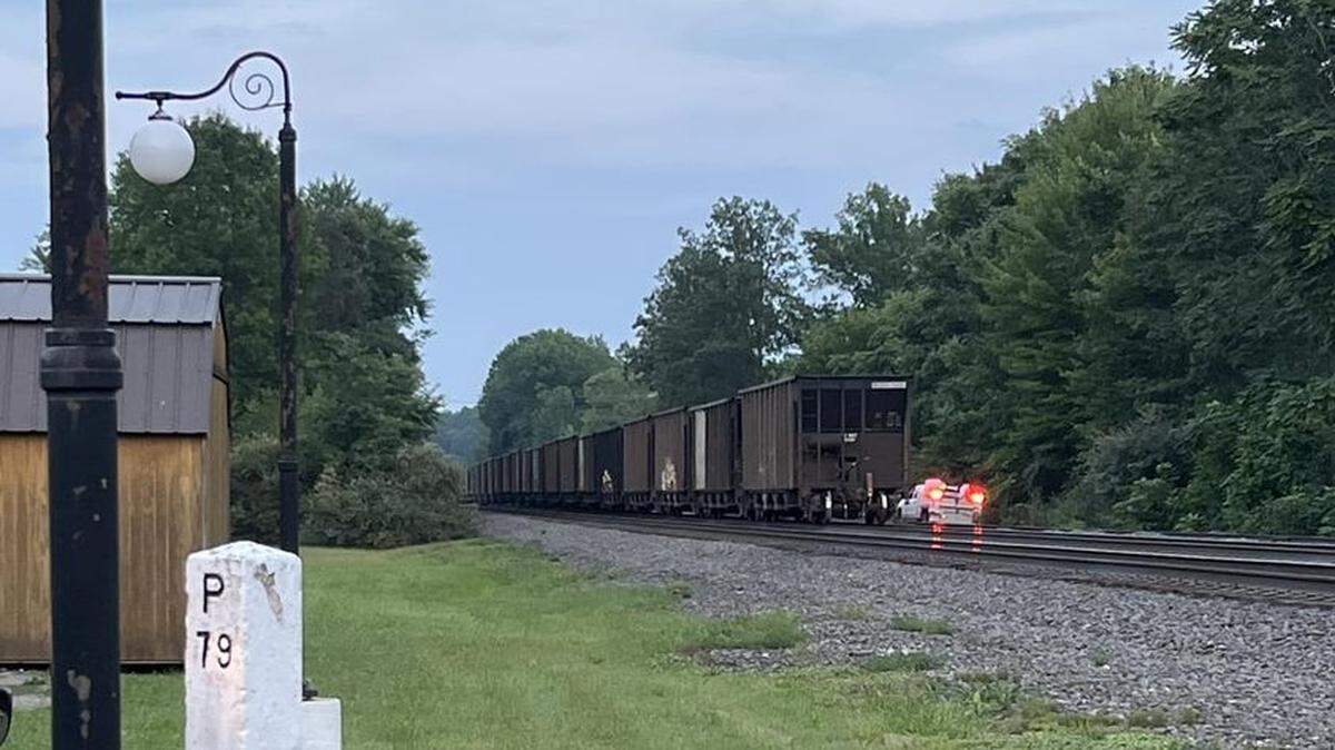 Railroad car fire