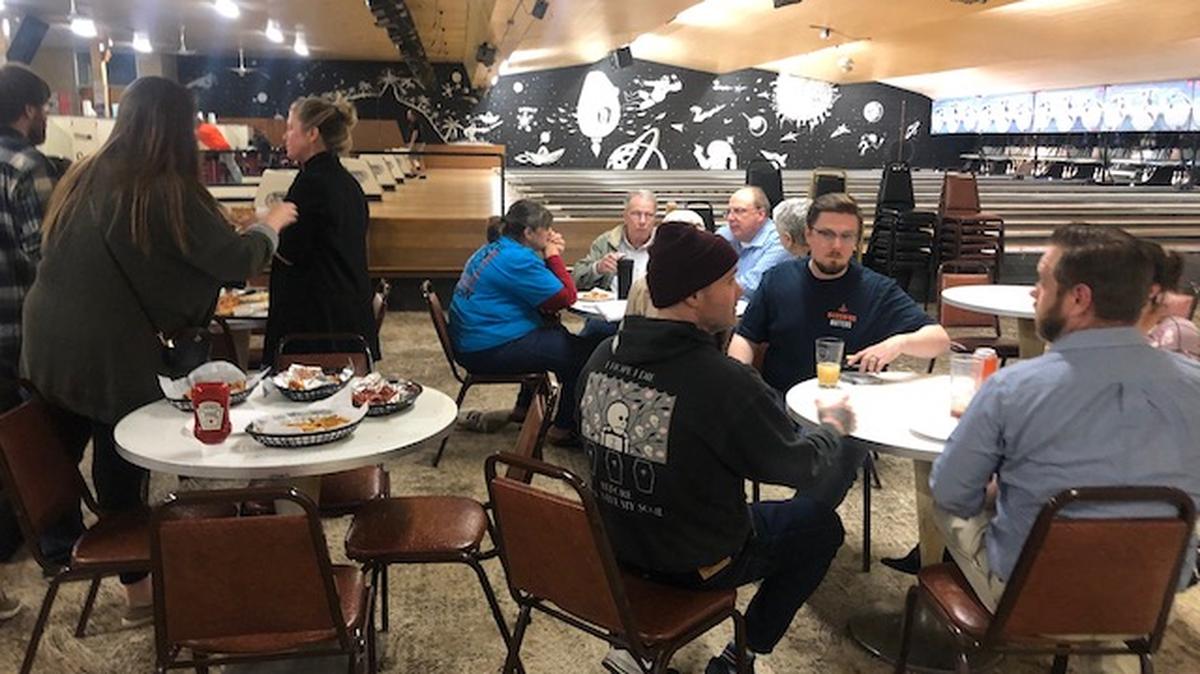 Valley residents met with the Mahoning Matters crew Thursday night at Westside Bowl in Youngstown for the first "Pitch Night." The night featured pizza, wings and Mahoning Matters swag.