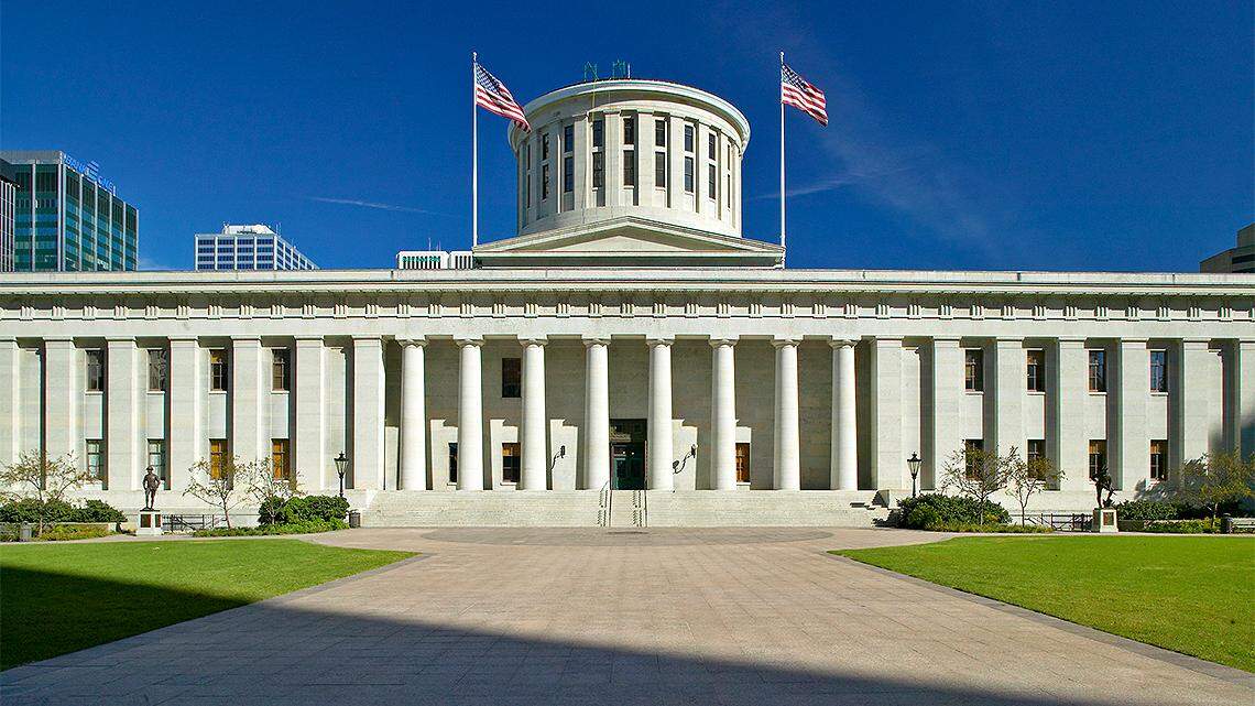 The Ohio Statehouse in Columbus.