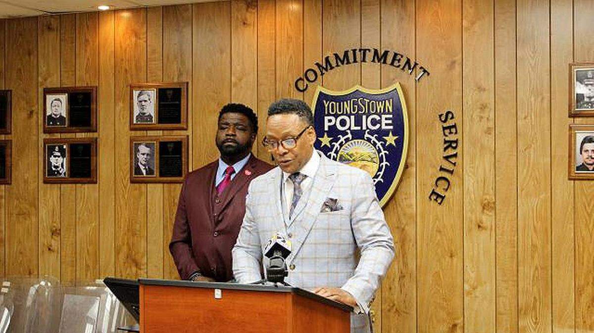 FILE 2021 Mayor Jamael Tito Brown and Police Chief Carl Davis are the two highest-earning employees in the city of Youngstown, along with fire chief Barry Finley (not pictured).