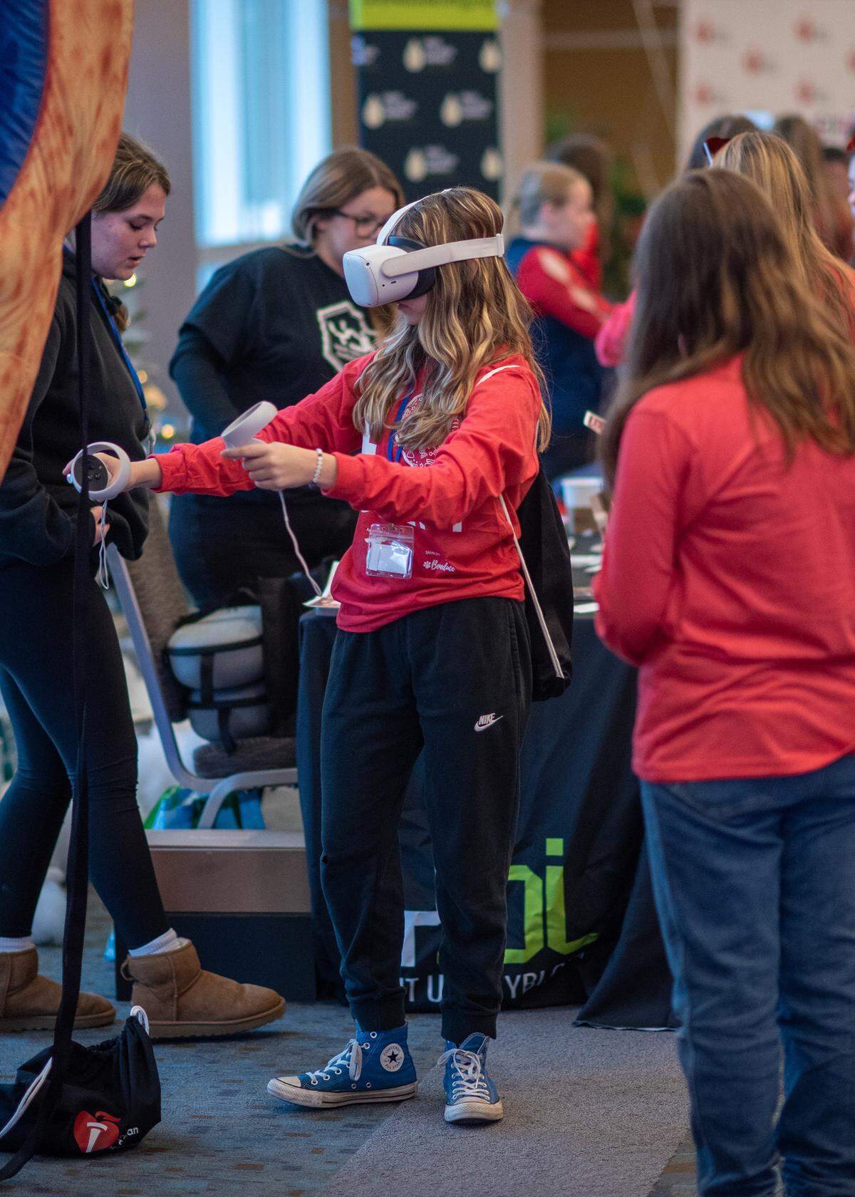 The Youngstown Business Incubator brought virtual reality goggles to this year’s STEM Goes Red event at NEOMED.