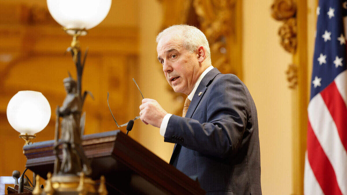 Senate President Matt Huffman, R-Lima, during the Ohio Senate session, February 28, 2024, at the Statehouse in Columbus, Ohio.