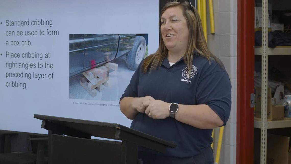 Captain Courtney Kelly is the Ohio Fire Service Instructor of the Year. She received her award this week alongside other Ohio public servants.