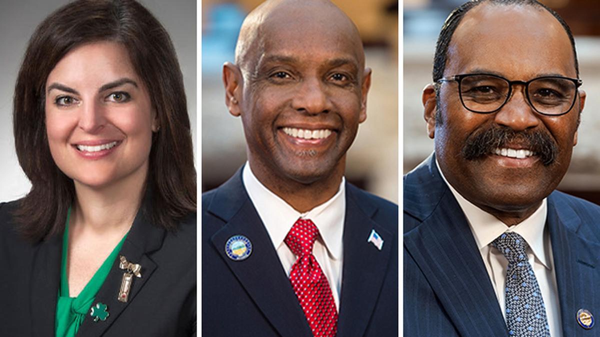 State Rep. Brigid Kelly, D-Cincinnati, and state Sens. Cecil Thomas, D-Cincinnati, and Hearcel Craig, D-Columbus.