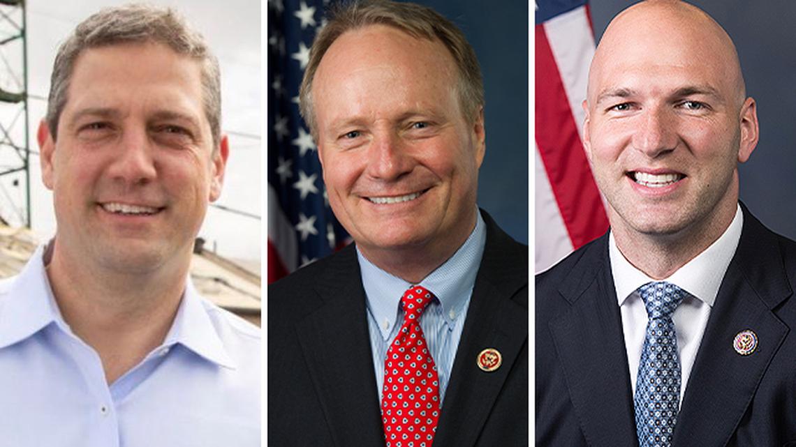 U.S. Reps. Tim Ryan of Howland, D-13th, David Joyce, R-14th, and Anthony Gonzalez, R-16th.