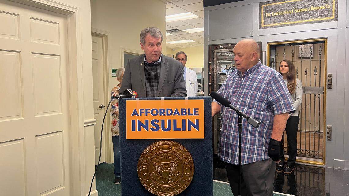 Sen. Brown talked about capping the monthly cost of insulin for Americans at $35 per month, an amendment to the Inflation Reduction Act. He was in Lowellville on Monday alongside pharmacist Ray Carlson. 