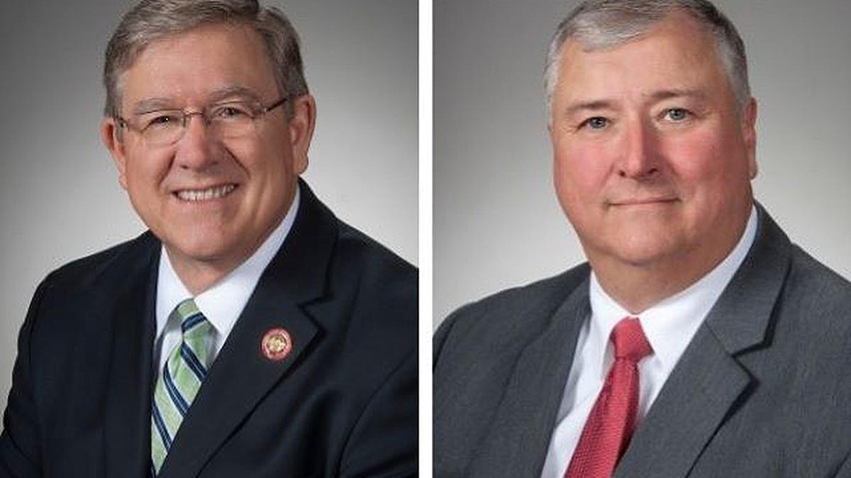 Ohio House Speaker Bob Cupp, left, and state Rep. Larry Householder.