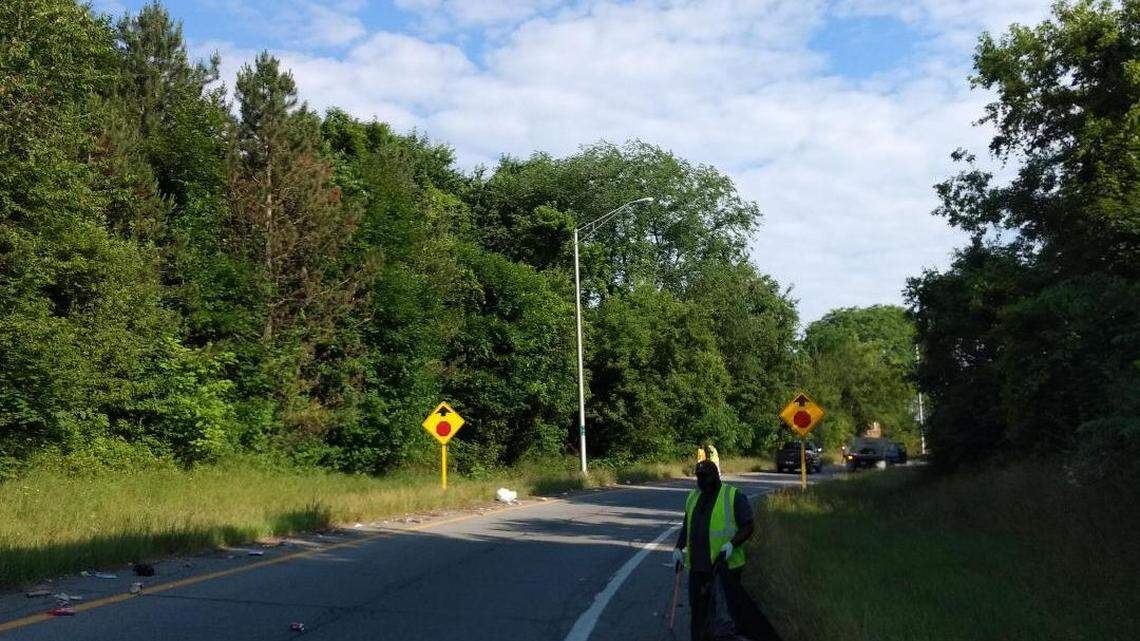 FILE 2020 Green Youngstown litter clean-up team