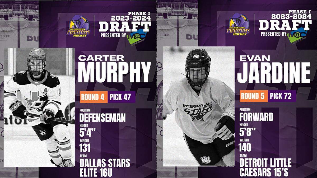 Youngstown Phantoms hockey team select 8 new players during first phase of draft