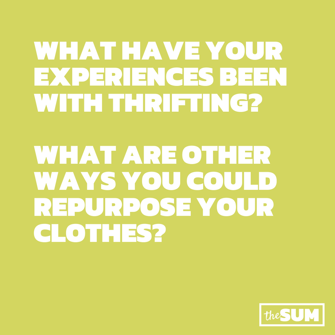 What is your thrifting story?