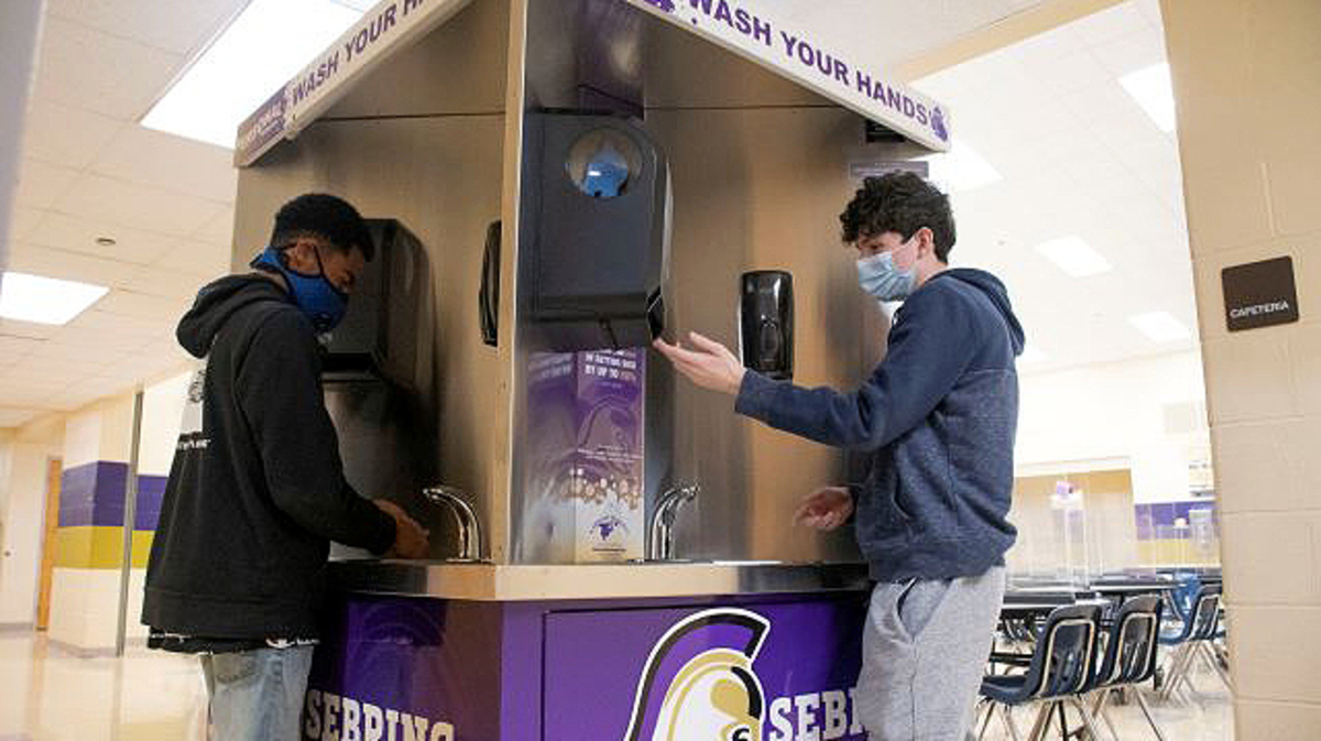 Sebring Local Schools’ new Quad-Sink will be used in the McKinley Jr./Sr. High School cafeteria and at football games. (Contributed photo)