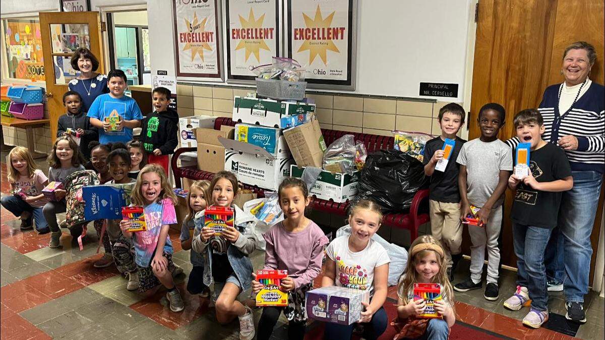 Each year, Boardman United Methodist Church volunteers drop off school supplies and clothing for kids in the community. 