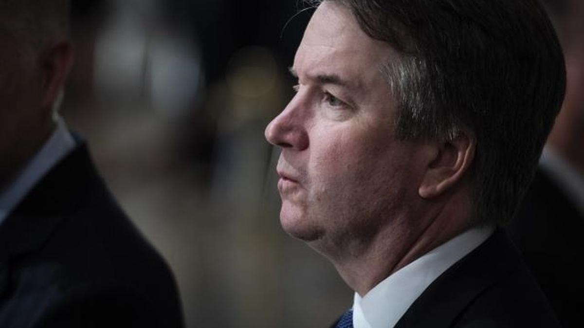 In this Dec. 3, 2018, file photo, Supreme Court Justice Brett Kavanaugh is seen at the Capitol in Washington. The Supreme Court says Kavanaugh has tested positive for COVID-19. (Jabin Botsford | The Washington Post via AP, Pool)