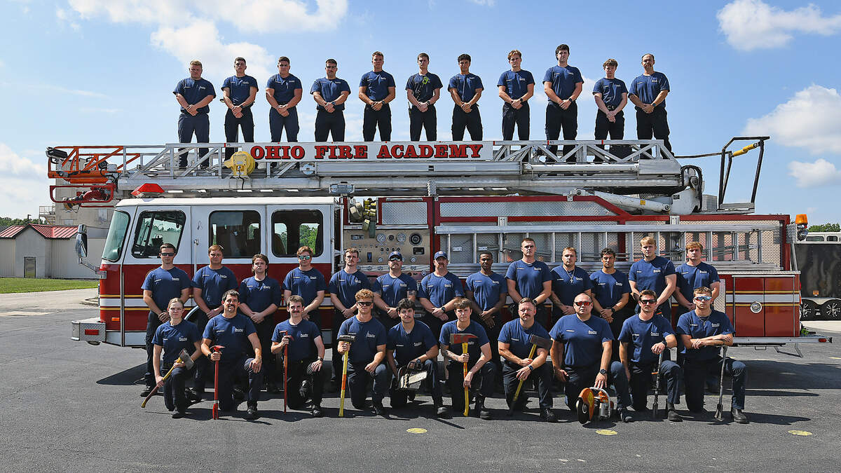 Thirty-four graduates from Firefighter Class 244 completed the Ohio Fire Academy’s 10-week, 468-hour program at the Reynoldsburg campus, representing Ohio, including the Mahoning Valley, and Pennsylvania.