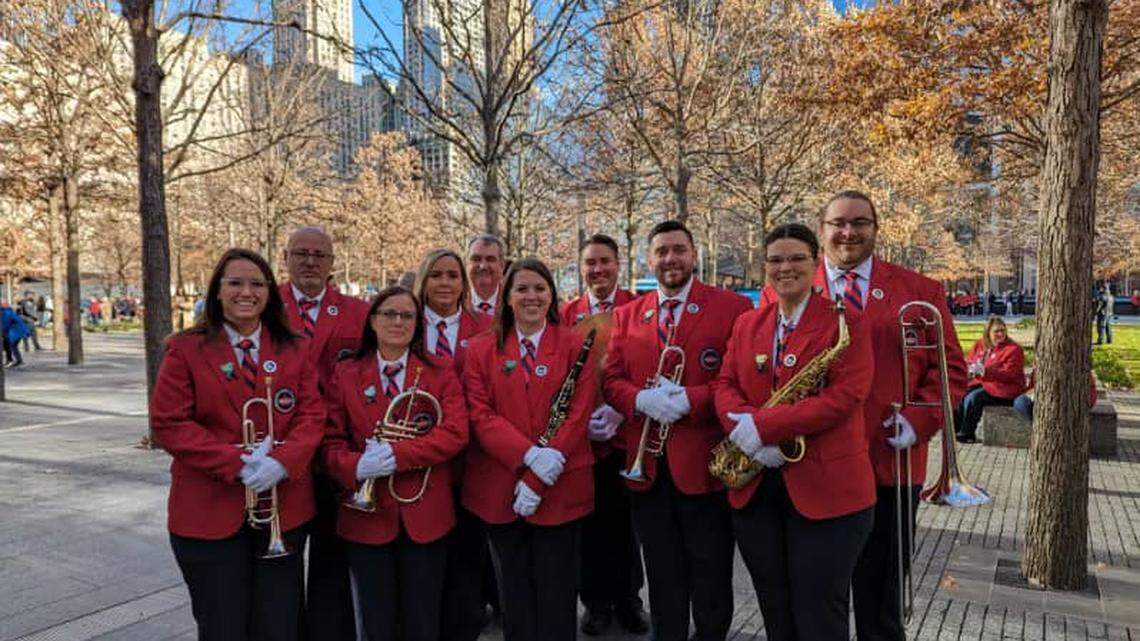 Youngstown State University alumni marched in the Macy’s Thanksgiving Day Parade band directors marching band.