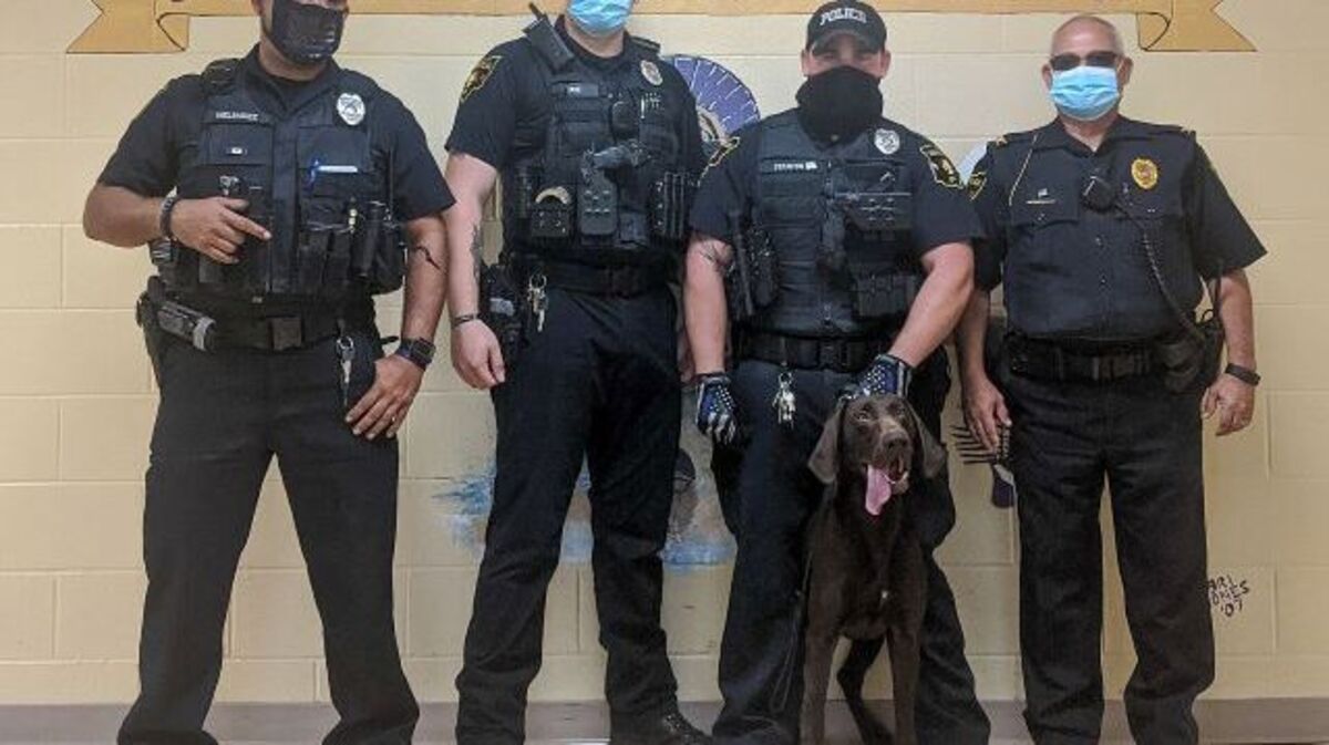 Sebring police officers and Radar conducted a school lockdown and found no illegal substances on Sept. 29. (Contributed by Sebring schools)