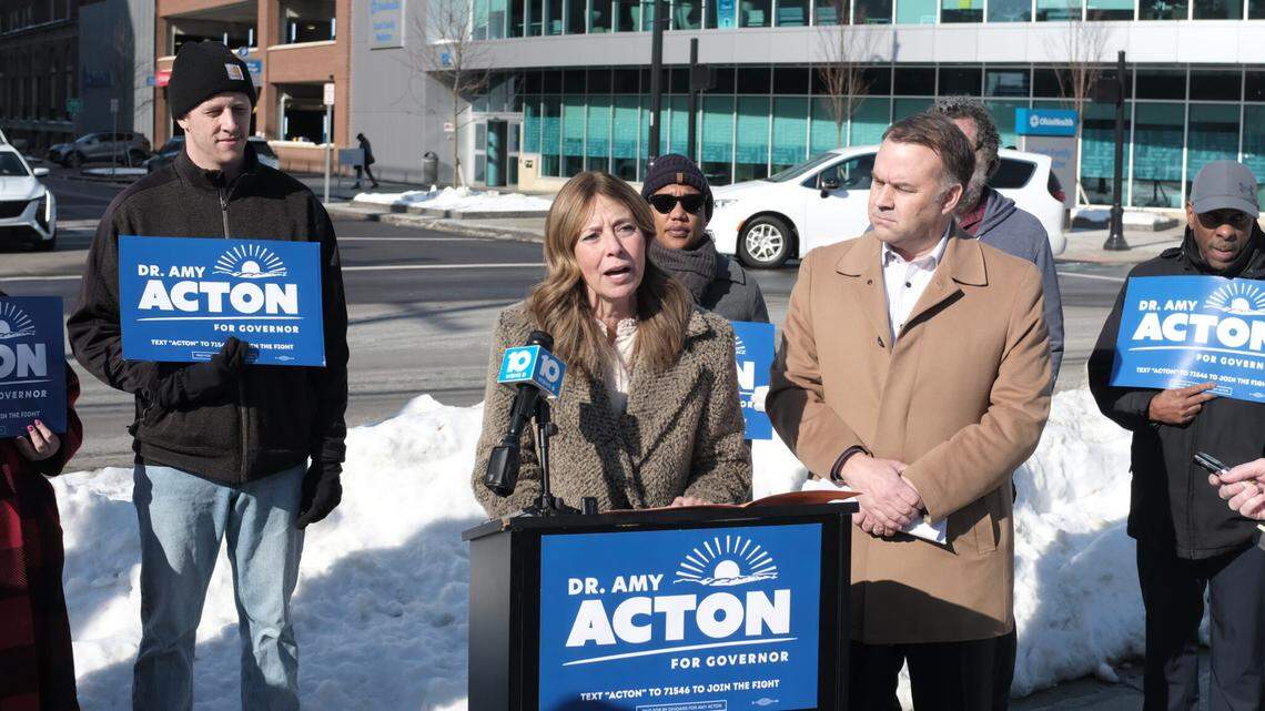 Ohio Democratic governor candidate Amy Acton makes pitch for addressing health care costs