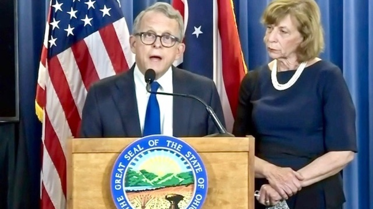 Gov. Mike DeWine during his special address on race relations on Friday, May 29, 2020. 