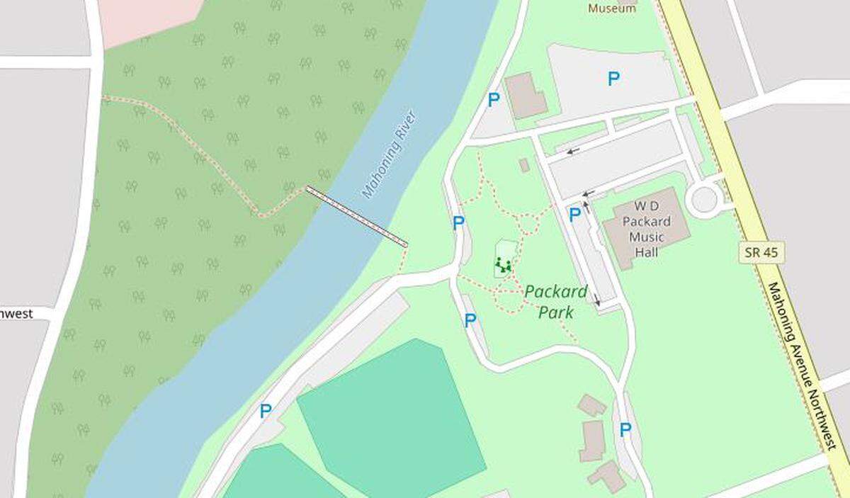 The new Packard Park Pedestrian Bridge will replace the 279-foot bridge over the Mahoning River in Warren.