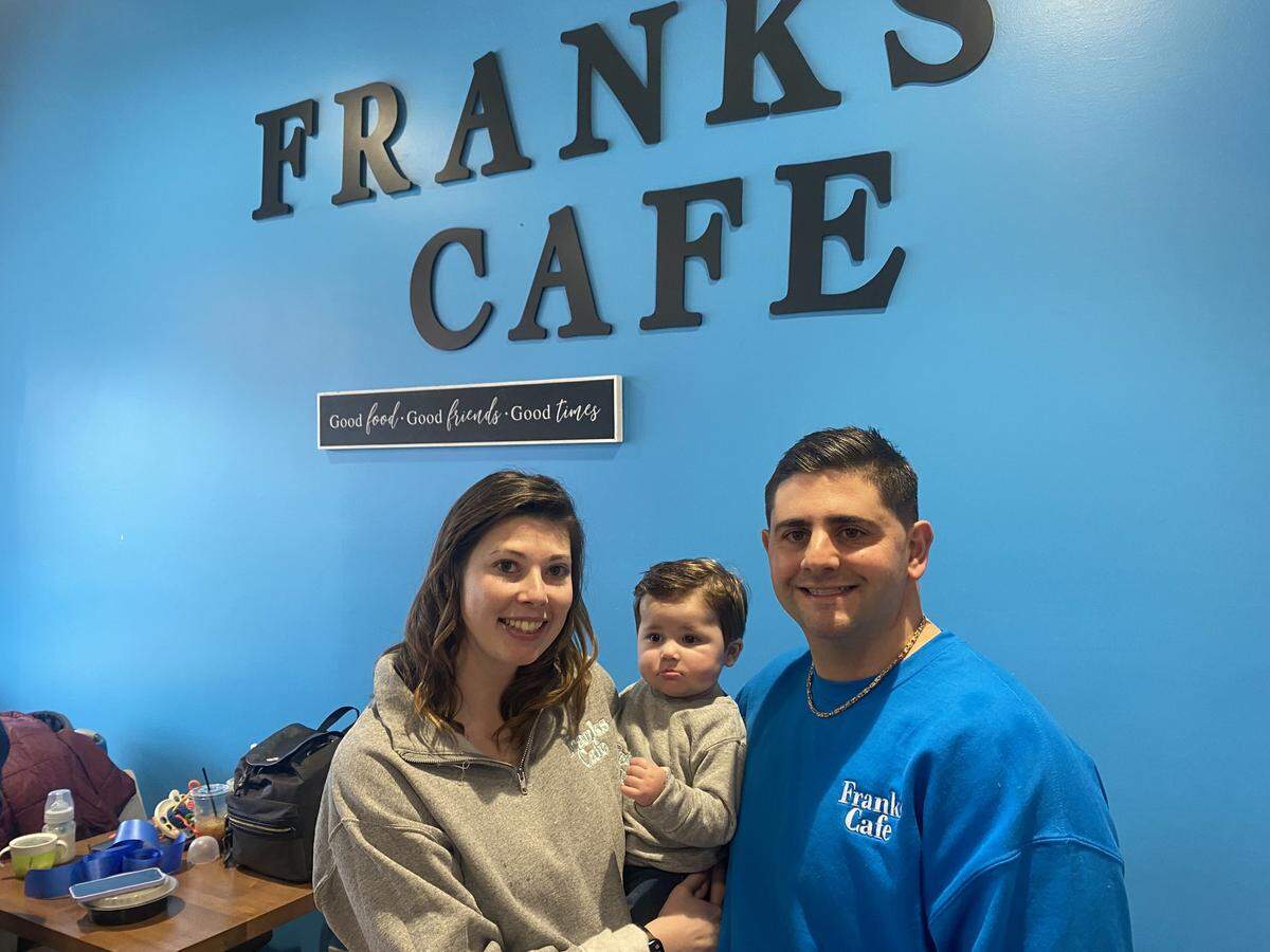 Danielle Davis and Raphe Neapolitan, co-owners of Frank’s Cafe in Boardman, are excited to open a second location.