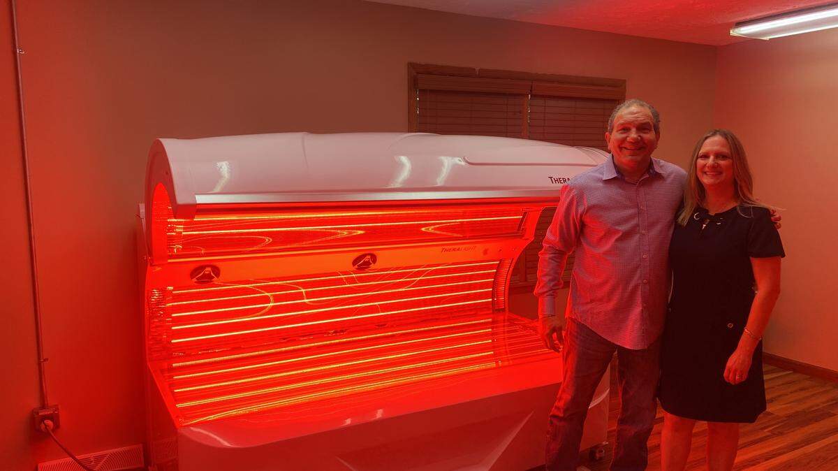 Joe and Becky Liguori opened Integrated Wellness Center Aug. 7 at 1 p.m. on Niles-Cortland Road in Cortland. Their doors are open for wellness services like red light therapy, BrainTap and a cryotherapy chamber.