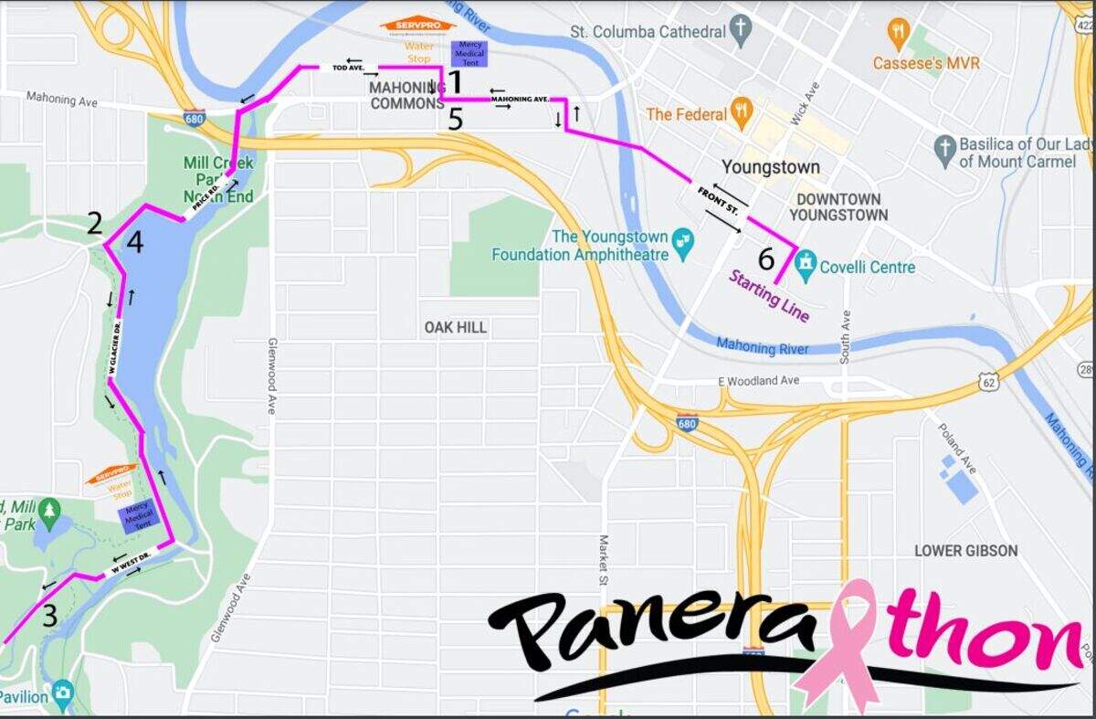 A few roads are closed for Panerathon on Sunday