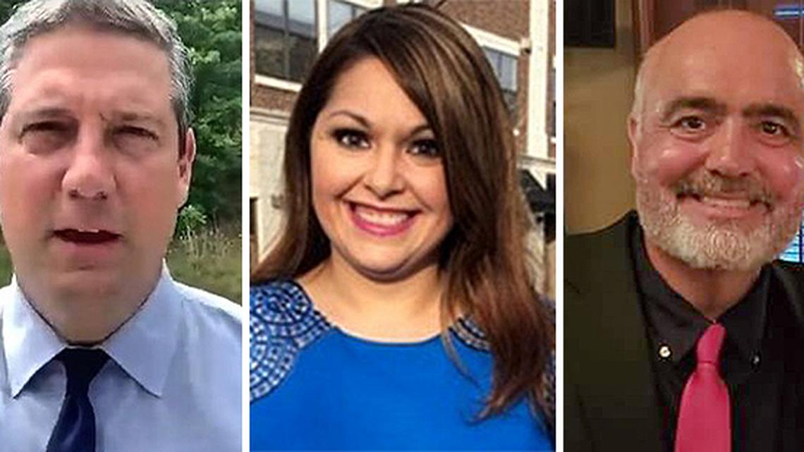 U.S. Rep. Tim Ryan, D-13th, Capri Cafaro and Geno DiFabio.