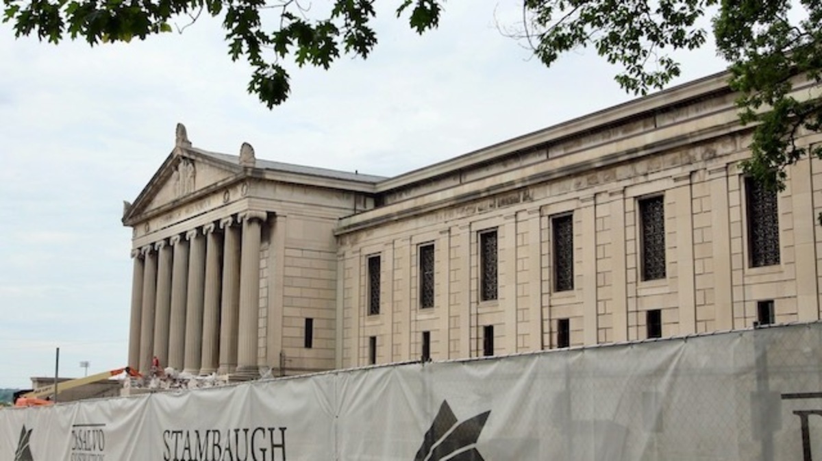 Stambauh Auditorium on Fifth Ave broke ground on a 4.1 Million dollar project with a replacement for the stairs and faced upgrade by DeSalvo Construction is General Contractor
