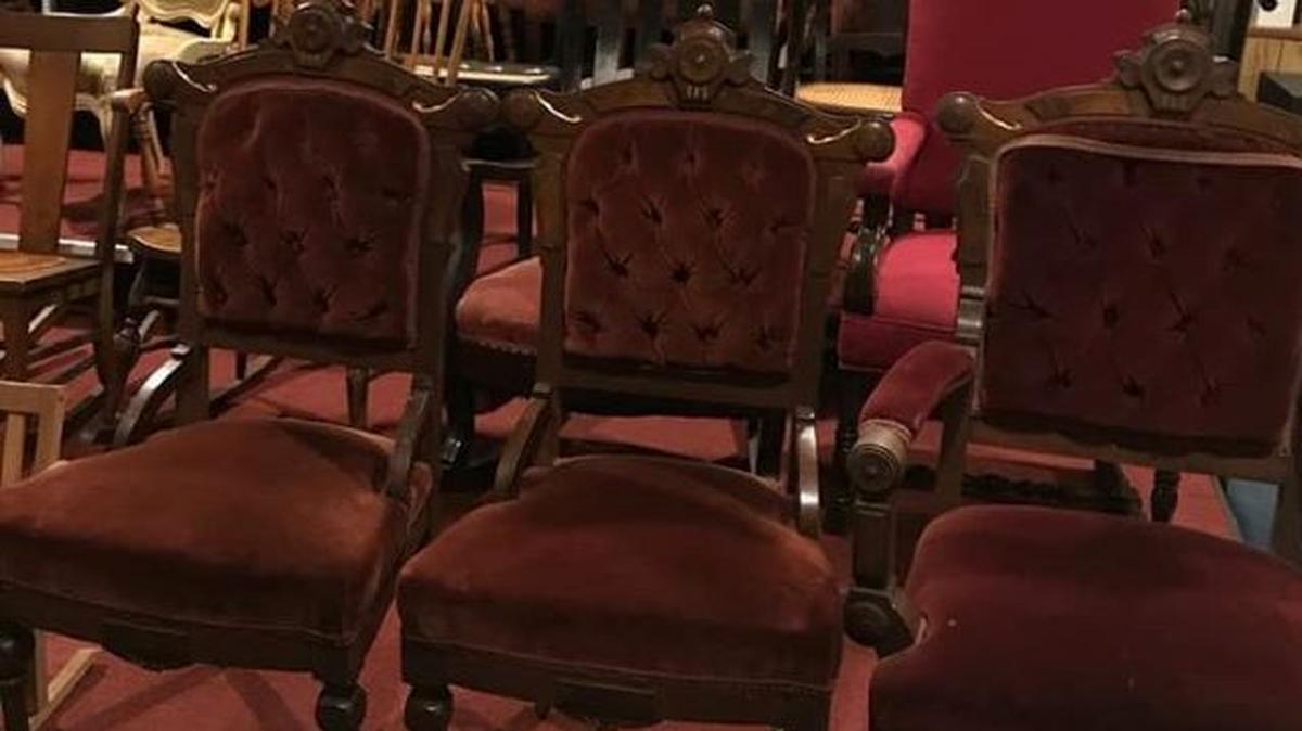 Furniture is among the items being sold by Hopewell Theatre this weekend. (Photo courtesy of Hopewell Theatre)