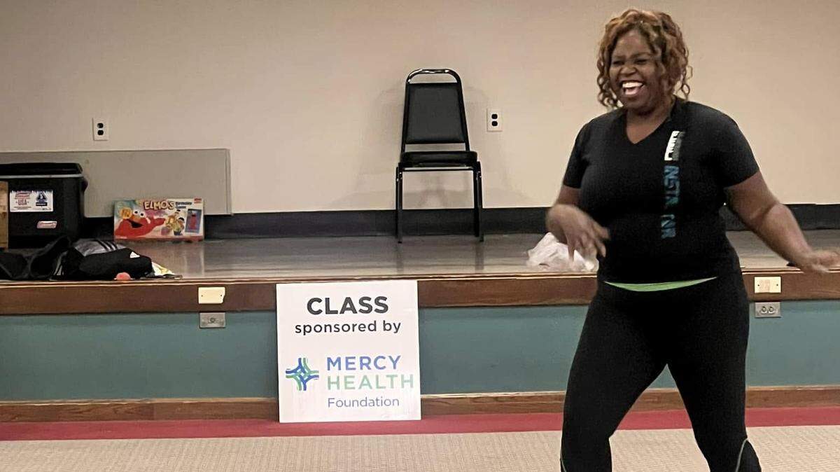 Stepping Out also hosts weekly group workout and exercise classes at no cost to participants, like kickboxing, Pilates, Zumba, chair workouts, line dance and yoga.