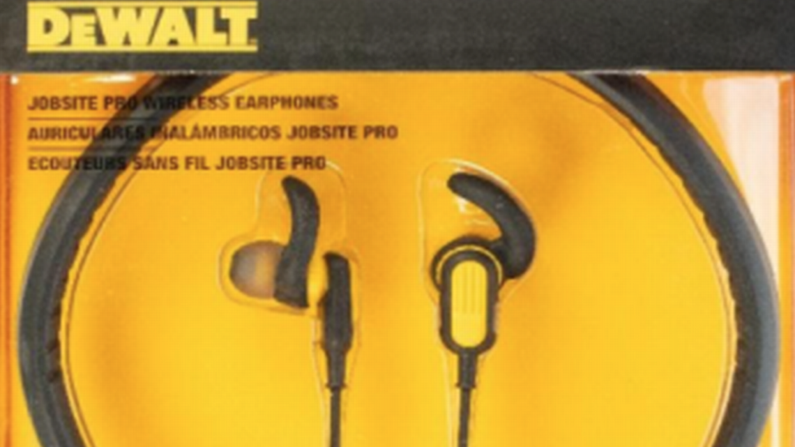 E-filliate recalled DeWALT Jobsite Pro Wireless Earphones after reports of overheating, burns and fires. About 301,800 have been sold in stores, including Home Depot and Lowe’s. (U.S. Consumer Product Safety Commission)