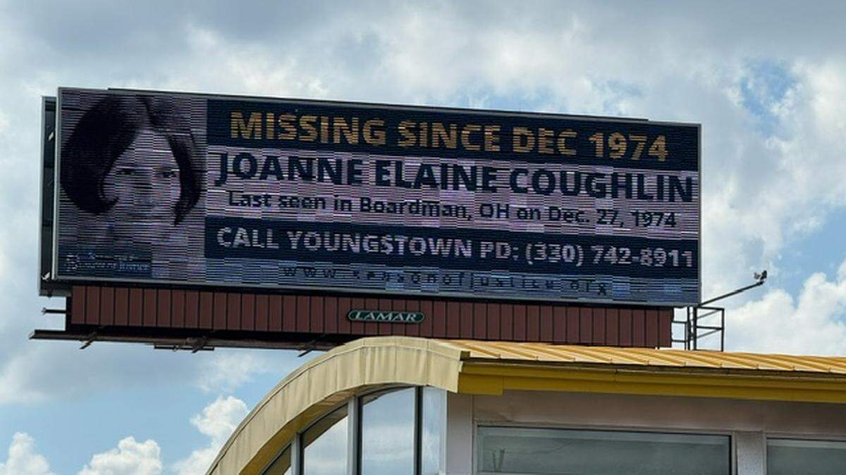 Joanna Coughlin was last seen heading to the European Health Spa in Boardman when she disappeared 49 years ago.