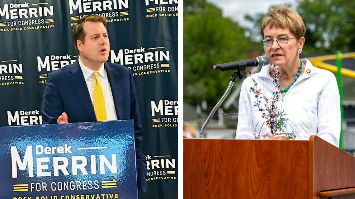 Challenger Rep. Derek Merrin and incumbent Rep. Marcy Kaptur