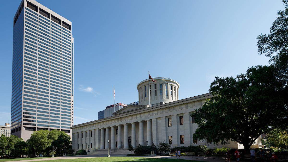 The Ohio Statehouse, Columbus, Ohio.