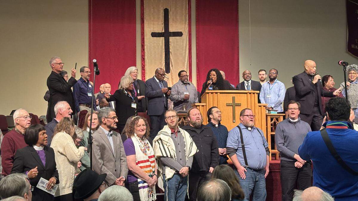 Hundreds of people gathered at St. John Missionary Baptist Church in Springfield to call for an extension of Temporary Protected Status for Haitians on Feb 2, 2026.