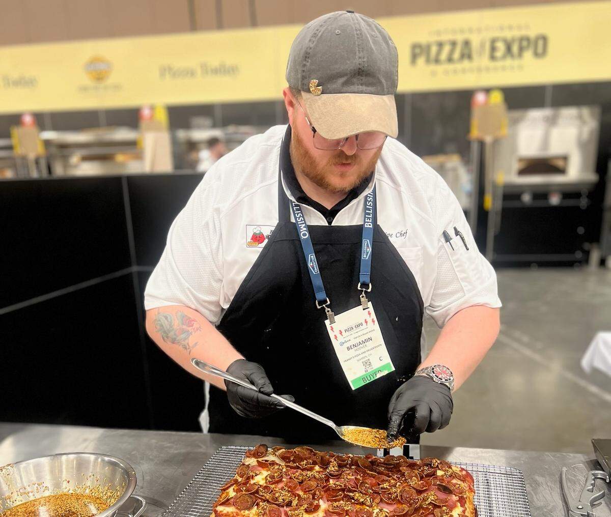 Ben Hoover, owner of Franky’s Pizza and Deli in Warren, brought home two awards during the International Pizza Expo in Las Vegas.&nbsp;