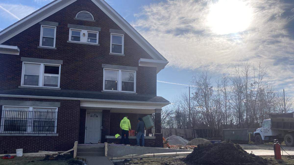 The YWCA Mahoning Valley is rebuilding its newest housing property on the north side of Youngstown on Illinois Avenue. It’ll be transformed into six apartment units to provide affordable housing in the area.