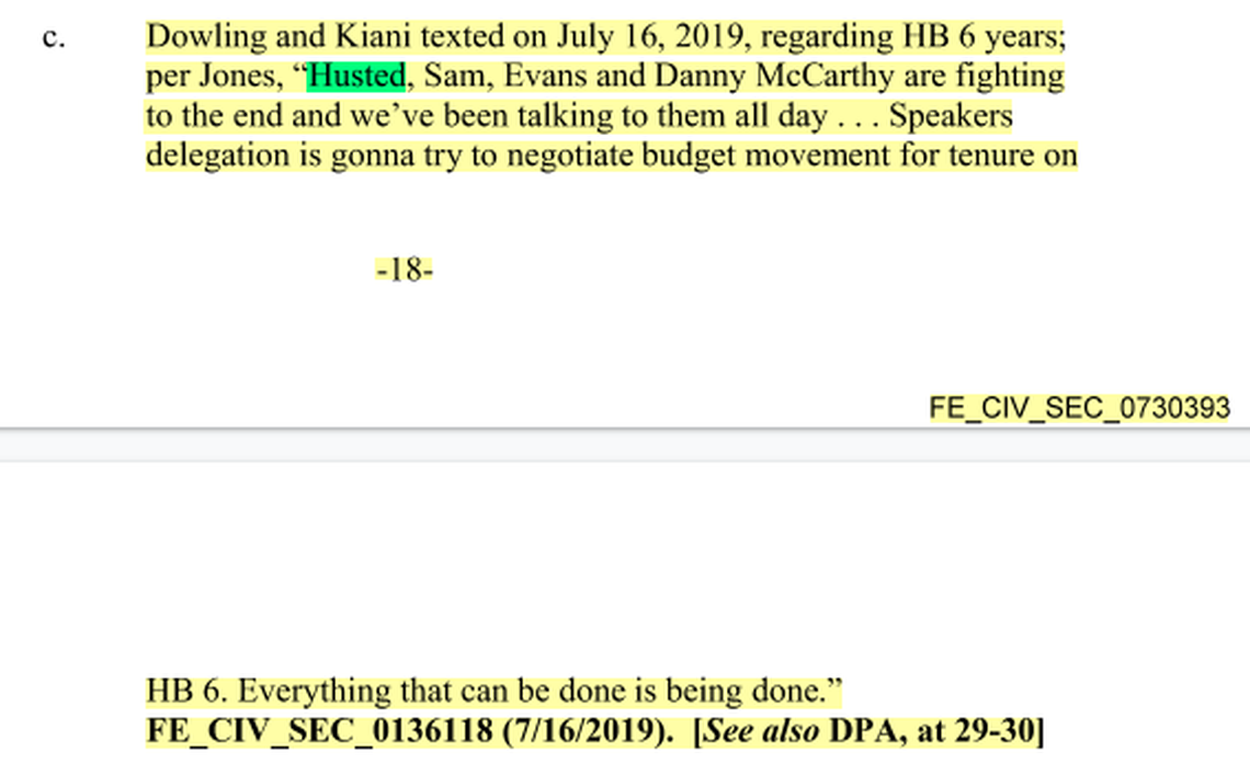 FirstEnergy records released via public records request show how executives at the power company relied on Ohio Lt. Gov John Husted and convicted former House Speaker Larry Householder to help them pass a $1.3 billion nuclear bailout bill.