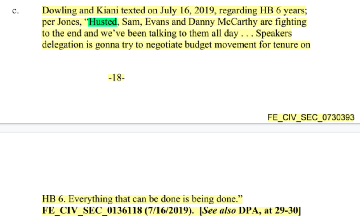 FirstEnergy records released via public records request show how executives at the power company relied on Ohio Lt. Gov John Husted and convicted former House Speaker Larry Householder to help them pass a $1.3 billion nuclear bailout bill.